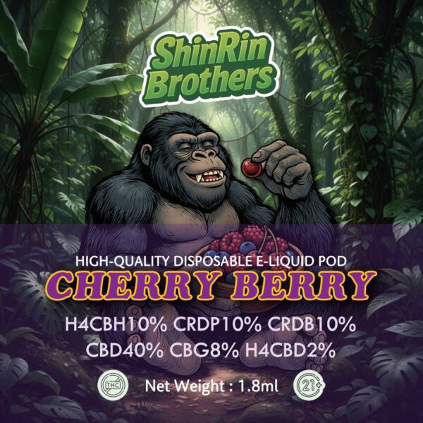 H4CBH×CRDP×CRDB【CHERRY BERRY】1.8ml -ShinRin Brothers-